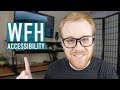 My Home Office Setup & Routine | WFH Accessibility