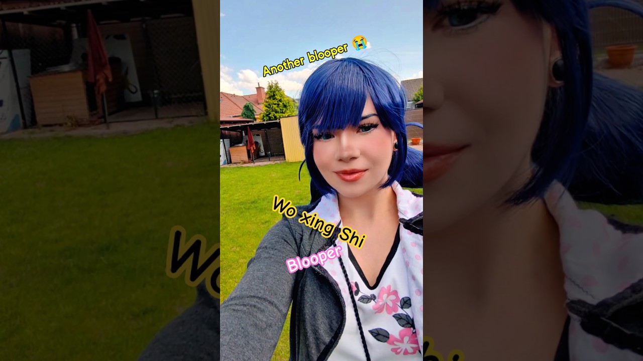 Wo xing shi Blooper | Chloé & Marinette @nikkihatsunecosplay #miraculous #cosplay #shorts