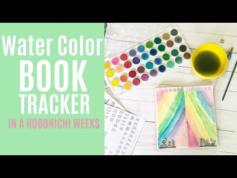 Water Color Book Tracker in a Hobonichi Weeks 