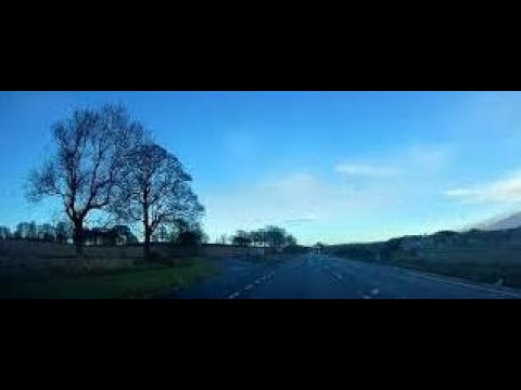 Early Winter Road Trip Drive With Music On Visit To Parish Church Strathmiglo Fife Scotland