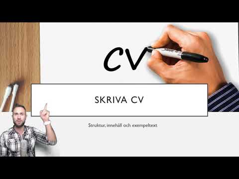 Video: Hur Man Skriver Ett Vackert CV
