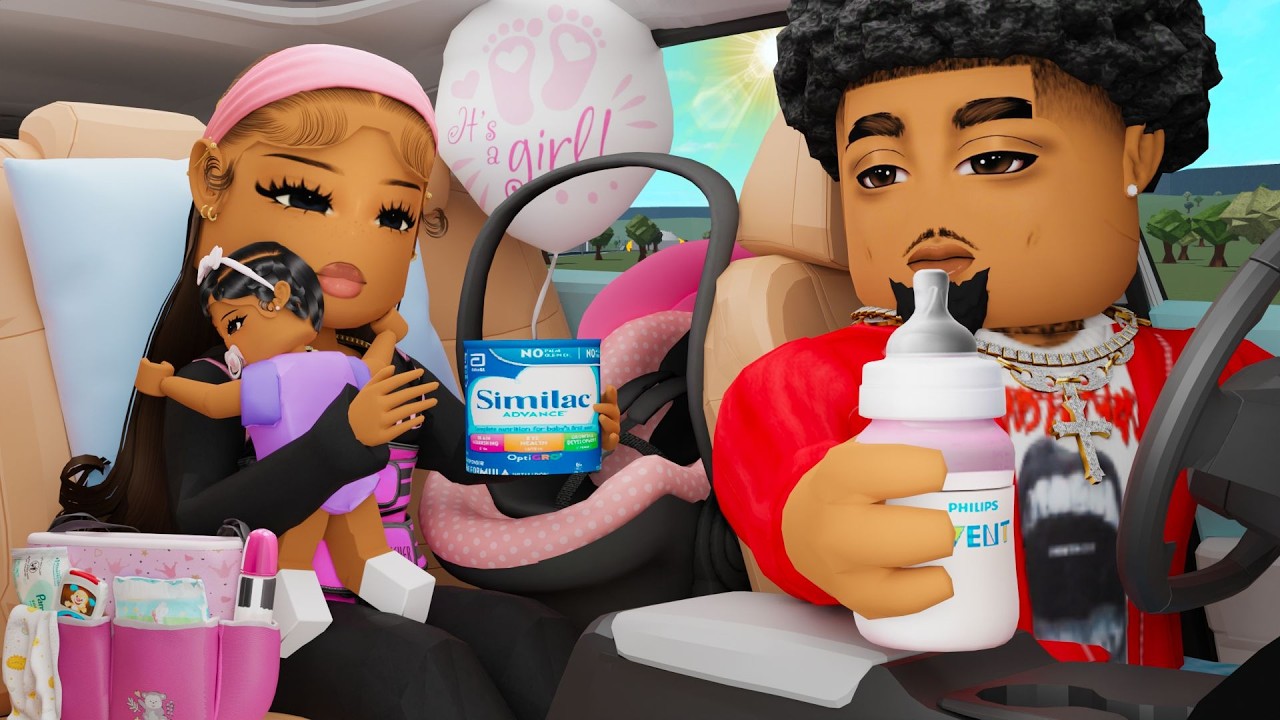 BRINGING MY BABY GIRL HOME FROM THE HOSPITAL! *CHAOTIC NIGHT….. | Bloxburg Family Roleplay