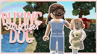 We ADOPTED A DOG! Roblox Bloxburg Family Roleplay