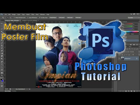 Cara Membuat Poster Film Photoshop Tutorial Youtube