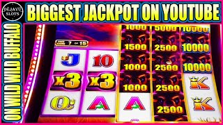 BIGGEST JACKPOT ON YOUTUBE WILD WILD BUFFALO SLOT MACHINE screenshot 5