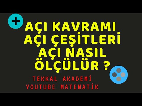 Açı Kavramı ve Çeşitleri,  Açıölçer Nasıl Kullanılır?