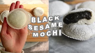 How To Make Black Sesame Mochi At Home L Easy Asian Baking Recipe