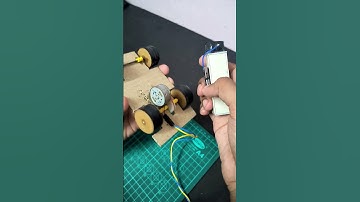 Homemade Remote control car with cardboard #shorts #youtubeshorts #how #howto #diy #battery