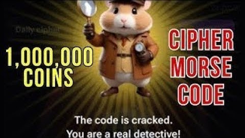 Hamster Kombat Daily Cipher Morse Code || 15/06/2024 || Claim 1,000,000 Coins Task Reward