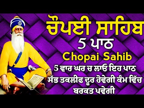 5 path chopai sahib//5 ਪਾਠ ਚੌਪਈ ਸਾਹਿਬ// ਅਵਰਿ ਕਾਜ ਤੇਰੈ ਕਿਤੈ ਨ ਕਾਮ ਮਿਲ ਸਾਧਸੰਗਤਿ ਭਜੁ ਕੇਵਲ ਨਾਮ//vol-0000