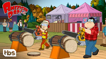 Stan And Jeff Face Off In A Lumberjack Contest (Clip) | American Dad | TBS