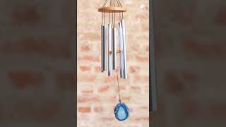Cheerful Sound Of A Blue Agate Meditation Chime