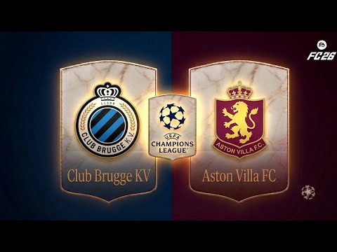 Video Club Brugge vs Aston Villa | Champions League 2026/27 | FC 26 PS5 4K