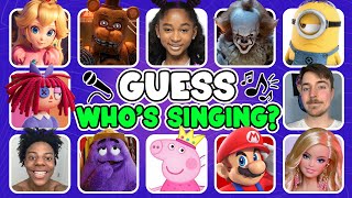 GUESS MEME & WHO'S DANCING Princess peach, Mario, MrBeast, Freddy, Minions, Peppa Pig