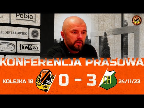 Konferencja prasowa po meczu z Chełmianką Chełm (24.11.2023 r.)