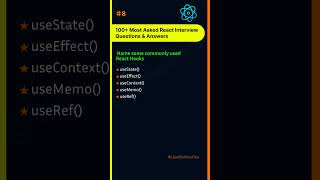 🎯100+ Most Asked React Interview Questions & Answers || Name some commonly used React Hooks.