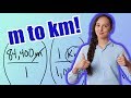 m to km (How to Convert Meter to Kilometer)