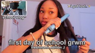 grwm + vlog: FIRST DAY OF HIGHSCHOOL *freshman year*.