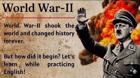 Why World War-II Happened? || Learn English Through Story Level 3🔥 || Part 1 || Graded Reader ✅