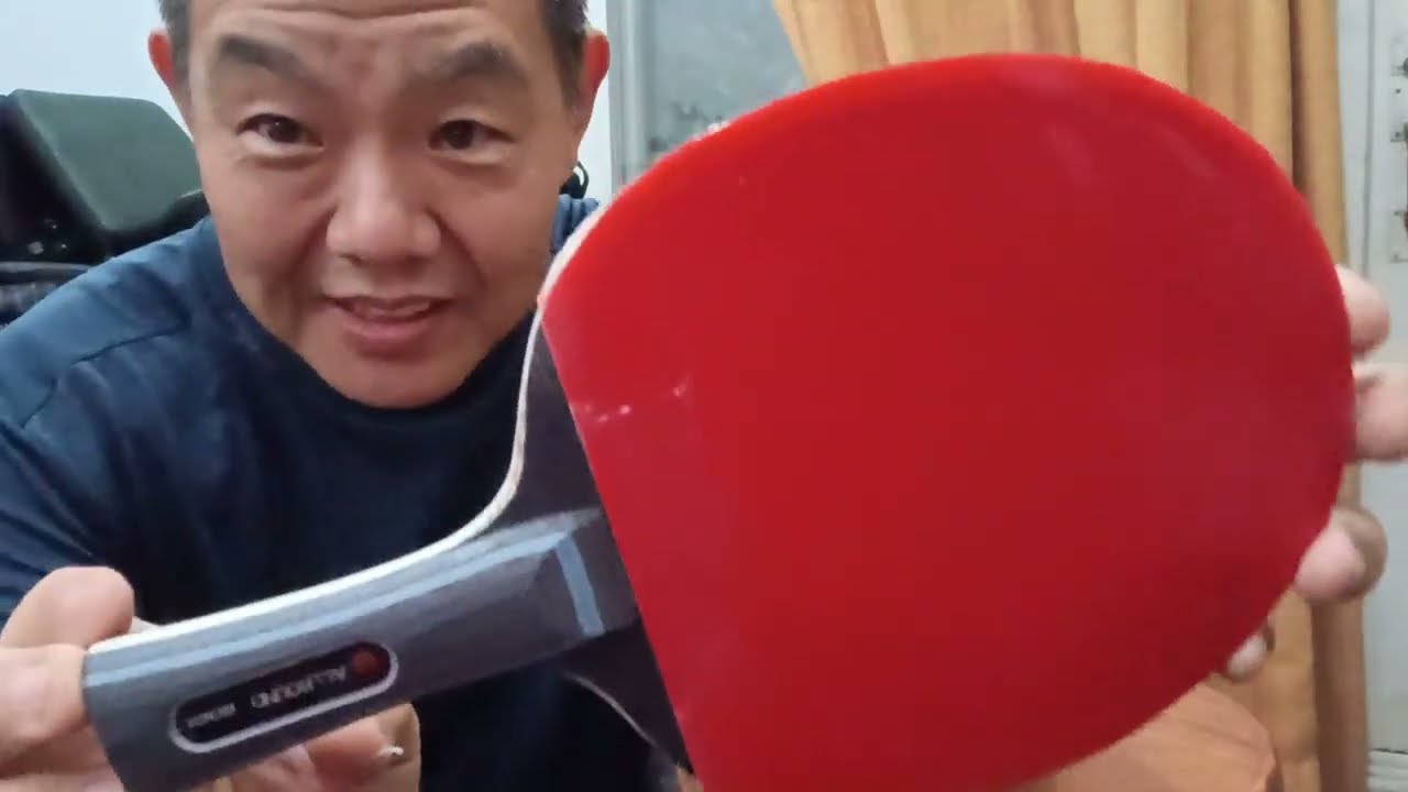 tênis de mesa montagem de raquete encomendada