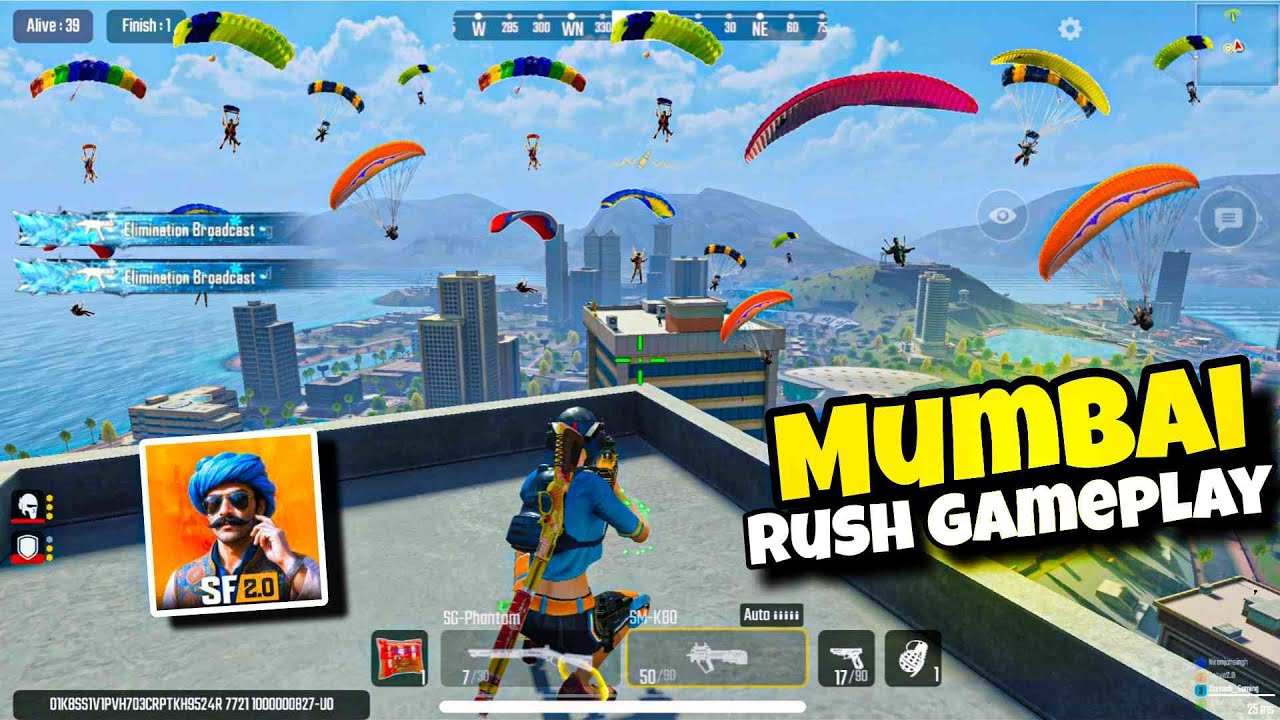 🔥 Solo vs Squad | Rush Gameplay | Mumbai Map | ScarFall 2.0 OP Action 💥