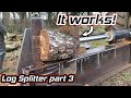Making a huge log splitter part 3