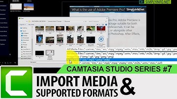 Import Media in Media Bin and Supported Formats | Camtasia Studio 9 Tutorials for Beginners #07