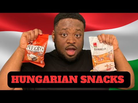 TRYING HUNGARIAN SWEETS/SNACKS #hungary #magyar