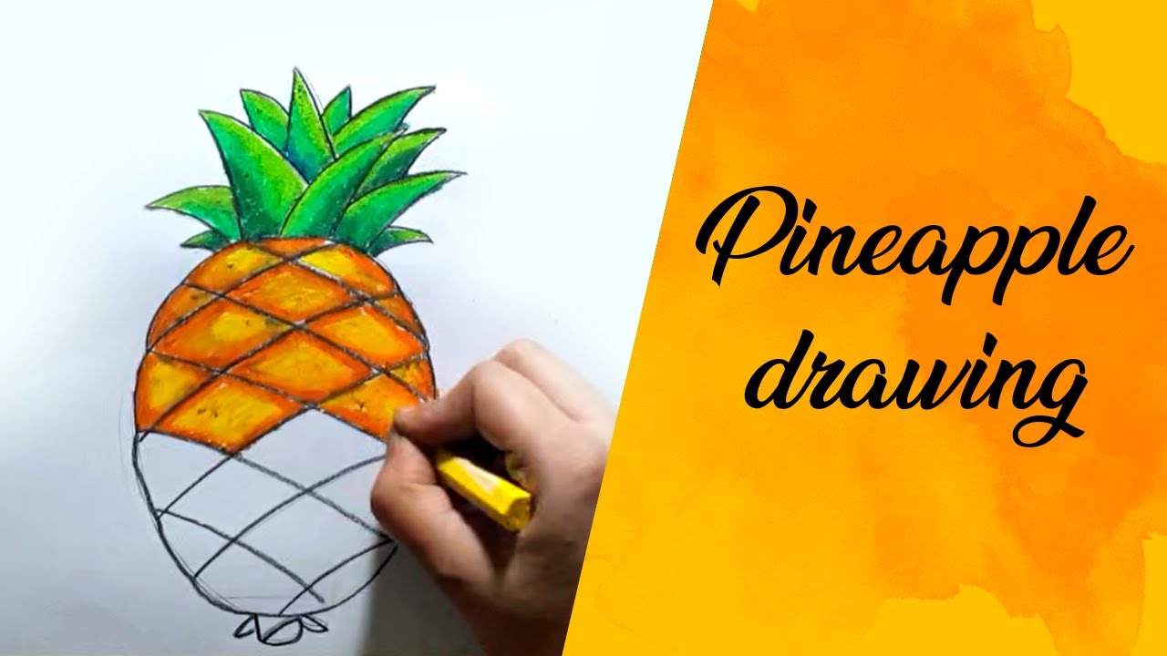 how to draw pineapple step by step 2020 II আনারস II anarosh drawing ...