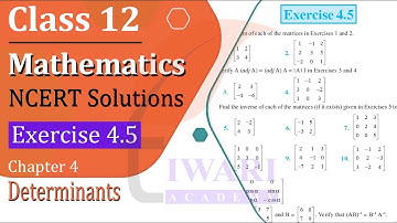 NCERT Solutions for Class 12 Maths Chapter 4 Exercise 4.5