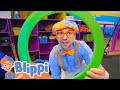 Blippi Learns Tricks at the Circus Center | Blippi | Kids Songs | Moonbug Kids
