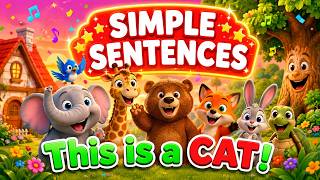 Learn English Simple Sentences For Kids Fun English Learning Video For Toddlers Preschoolers