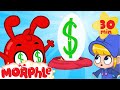Money Eyes Morphle - The Bank Heist | Cartoons for Kids | Mila and Morphle | Morphle TV