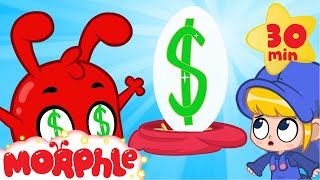 money eyes morphle the bank heist cartoons for kids mila and morphle morphle tv