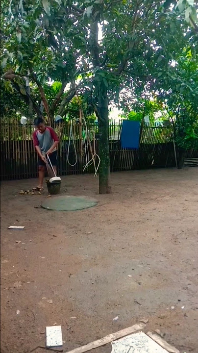 Bersih-bersih kandang umbaran dulu sebelum angsa dilepaskan#farm #farmer #animals #peternakan