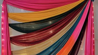 Ganpati Decoration Ideas For Home/festival Backdrop Decoration Ideas/ Wedding  Decoration Ideas