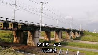 JR中央西線矢田川橋梁通過集　15連発