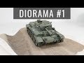 Diorama - budowa podstawki do modelu czołgu. Część 1: Teren