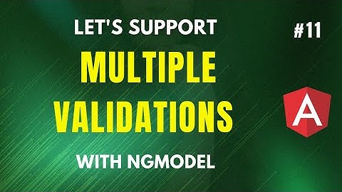 How does angular ngModel directive handle multiple validation directives ?