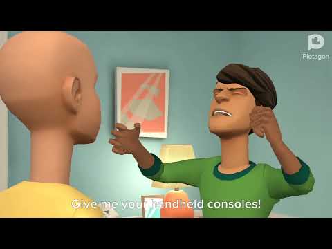 Caillou destroys house/Grounded