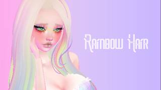 Texture Hair Rainbow IMVU 🌈