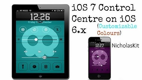 Get iOS 7 Control Center For iOS 6.x Devices [Customizable Colours]