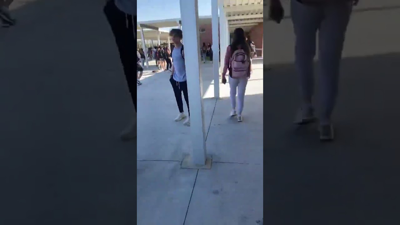 Fleeing from Parrish Community High School during the suspected school shooter