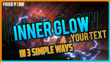 How to Inner Glow your Text | Inner Glow Text | PS CC | Inner Glow Your Text in PS CC | On Android |