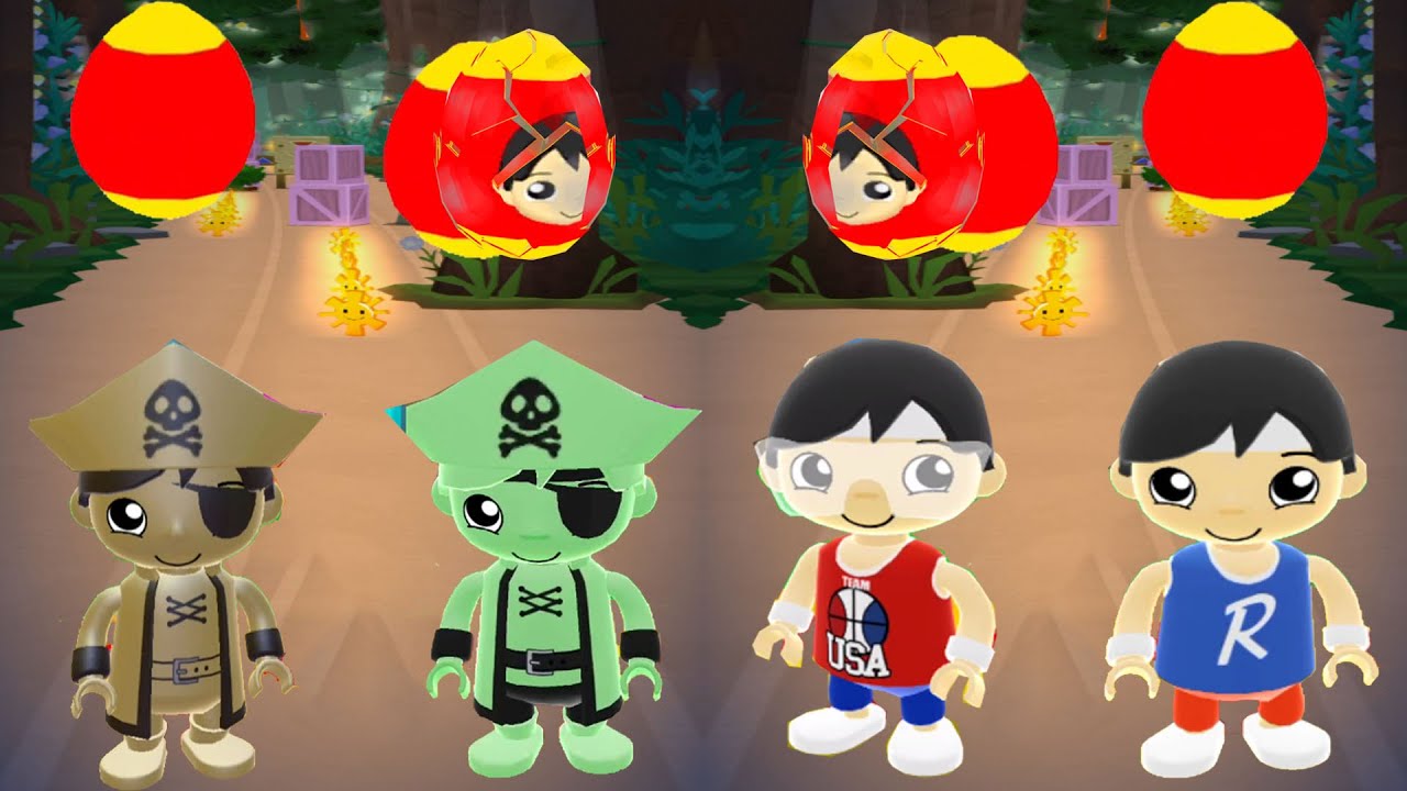 TAG WITH RYAN GHOST VS USA RYAN VS TRACK STAR RYAN AND CAPN MIDAS