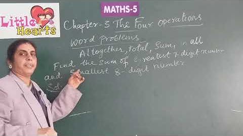 CLASS 5 MATHS CHAPTER 3 THE FOUR OPERATIONS PART 1 ONLINE VIDEO