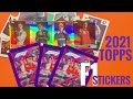 First Look At The Topps 2021 F1 Sticker Set | Unboxing
