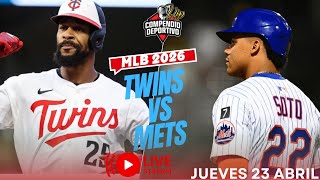 🔴 METS DE NUEVA YORK VS MELLIZOS DE MINNESOTA💥MLB EN VIVO JUEVES 23 ABRIL