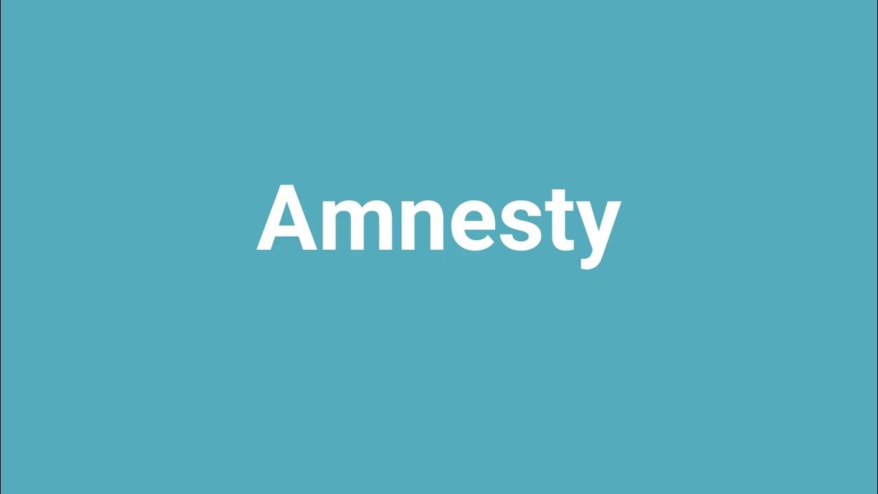 amnesty-meaning-and-pronunciation-youtube