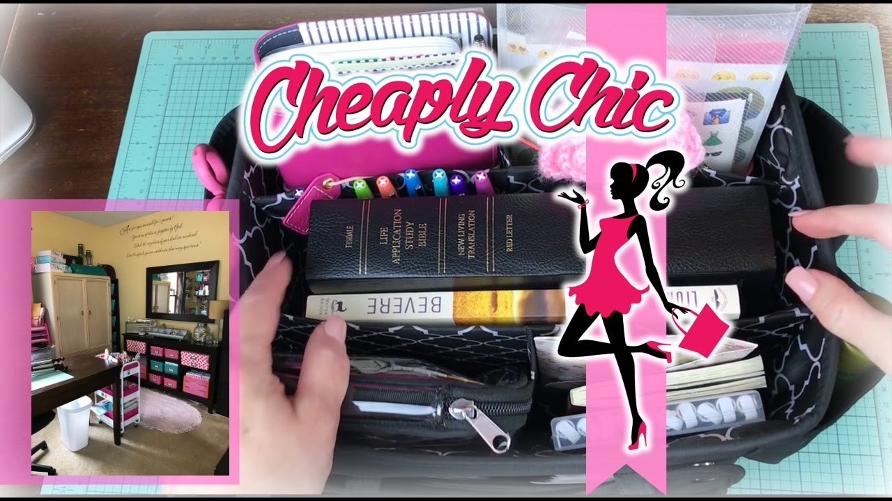 Craft Room Tour Series - 2017 - My Bible and Journal Tote Organized!